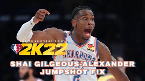 Shai Gilgeous Alexander Jumpshot Fix Comment Requests Nba 2k22 Arcade Edition Youtube