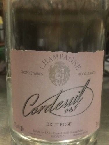 Cordeuil Pere Fils Brut Ros Champagne Vivino Us