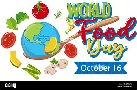 World Food Day Poster Design Illustration Stock Vector Image And Art Alamy