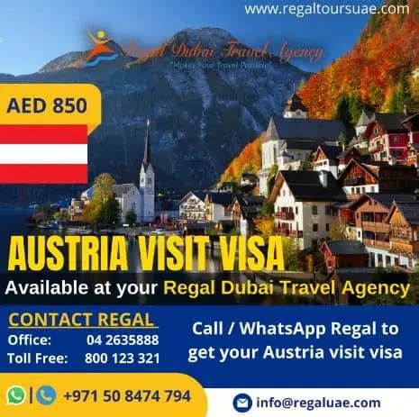 Austria Visa From Dubai Apply Now Regal Tours