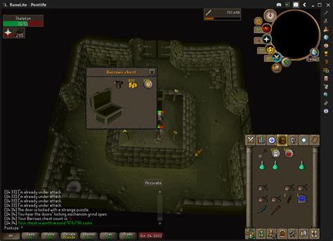 My Third Ever Run On Barrows And I Got A Dharok Platebody Feels Good