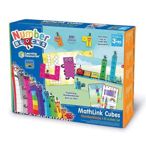 Numberblocks 1 10 Mathlink Cubes Activity Set Brightminds Educational