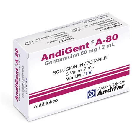 AndiGent A 80 Inyectable Tienda Catracha Salud