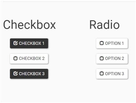 Convert Checkbox Radio Inputs Into Toggle Buttons Checkbox2button