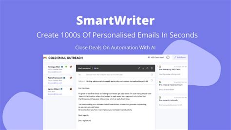 Smartwriter Ai Tool For Personalized Email Linkedin Outreach