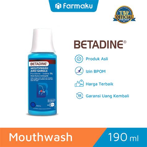 Promo Betadine Mouthwash And Gargle Ml Obat Kumur Sariawan Bau