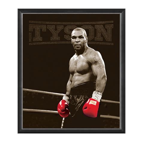 Boxing Mike Tyson Custom Made Framed Canvas Taylormade Memorabilia