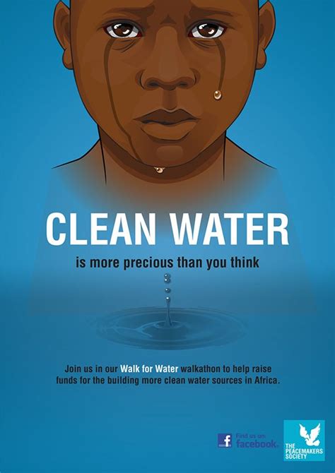 Clean Water Campaign Poster Campaign Posters Clean Water Fundraising Campaign