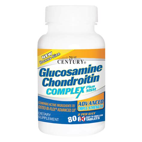 21st Century Glucosamine Chondroitin Complex Plus MSM Hercules