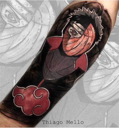 Tattoo Obito Uchiha Em Tatuagens De Anime Tatuagem Do Naruto