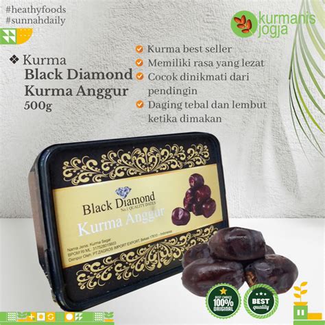 Jual Kurma Bam Anggur Black Diamond Premium 500gr Shopee Indonesia