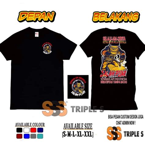 Jual KAOS SENIMAN API INDONESIA SALAM PIJAR KREATIFITAS TANPA BATAS