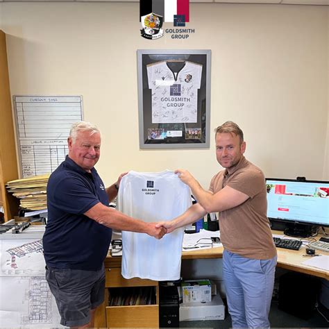 The Goldsmith Group Become A Shirt Partner At Dartford Football Club