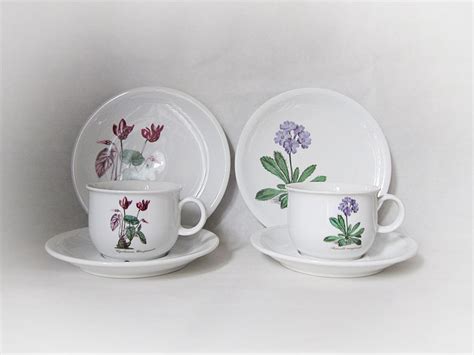 Seltmann Weiden Bavaria Renate Flora 2x Porcelain Tea Trios With