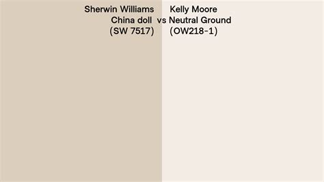 Sherwin Williams China Doll Sw Vs Kelly Moore Neutral Ground