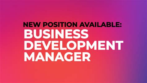 New Business Development Manager Job London