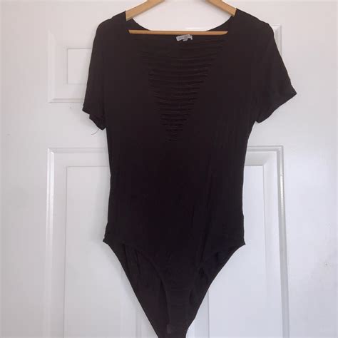 Charlotte Russe Women S Black Bodysuit Depop