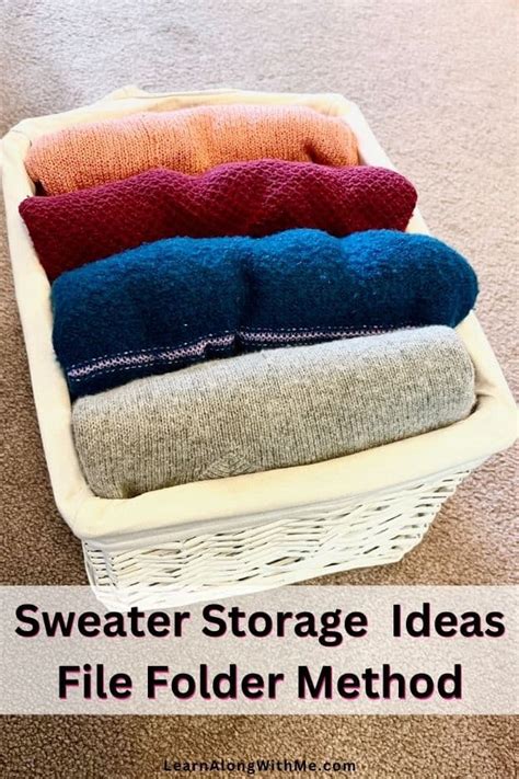 13 simple Sweater Storage Ideas (2024) - Learn Along with Me