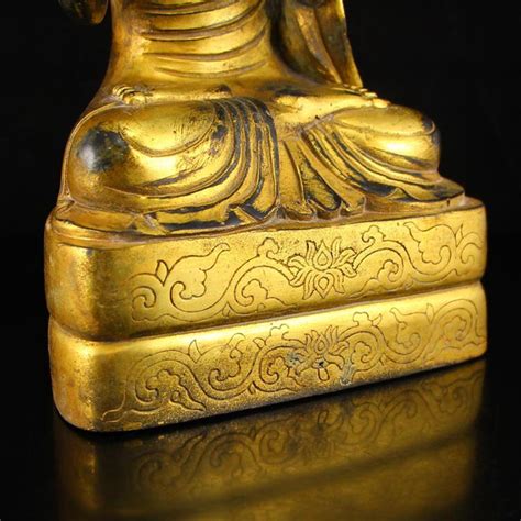 Sold Price Vintage Tibetan Gilt Gold Bronze Buddhism Arhat Statue