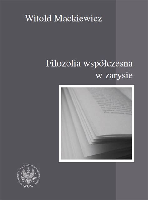 Filozofia współczesna w zarysie PDF Nauki humanistyczne Filozofia