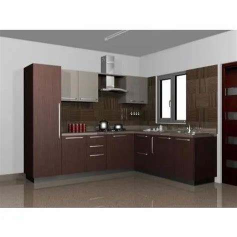 Wooden L Shape Modular Kitchen Warranty 5 10 Years At Rs 1600 Square