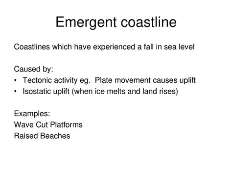 Brainstorm Can You Think Of Reasons Why Coastlines Would Be Submerged