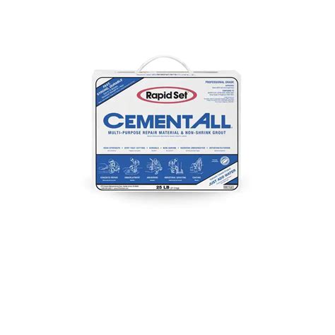 Rapid Set 25 Lbs Cement All Multi Purpose Construction Material 02020025 The Home Depot