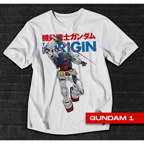 Artees GUNDAM T Shirt Sublimation White Oversized Shirt Unisex Tops