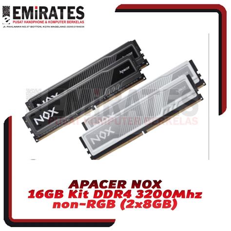 Jual Apacer NOX 16GB Kit DDR4 3200Mhz Non RGB 2 X 8GB Shopee Indonesia