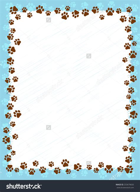 Blue Paw Print Border Clipart 20 Free Cliparts Download Images On