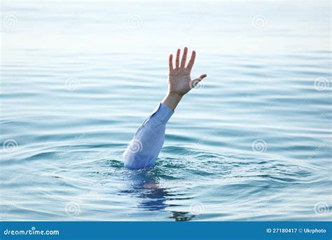 Hand Of Drowning Man Royalty Free Stock Photography Image 27180417