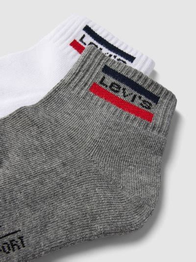 Levi S Socken Mit Label Details Im 2er Pack Mittelgrau Melange