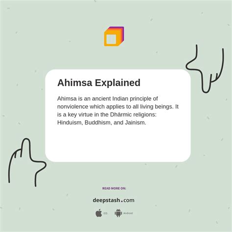 Ahimsa Explained - Deepstash
