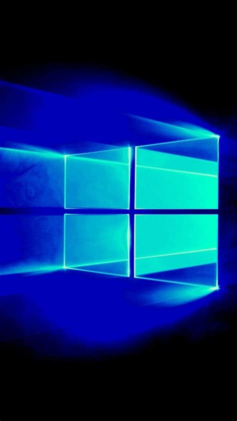 Windows 10 Hero Dark Blue Effect Smoke Effect Hd Phone Wallpaper