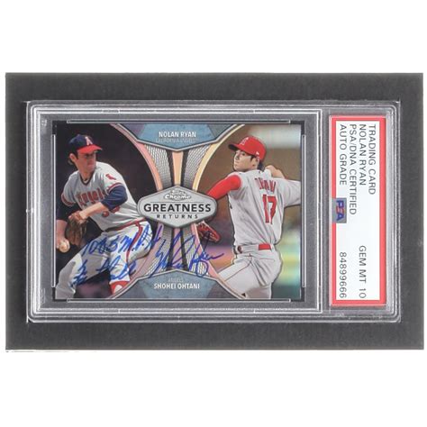 Nolan Ryan Signed Topps Chrome Greatness Returns Gre Nolan Ryan