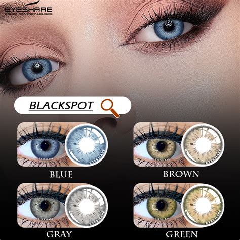 Eyeshare Pcs Blackspot Series For Blue Color Eyes Color Contact Lens