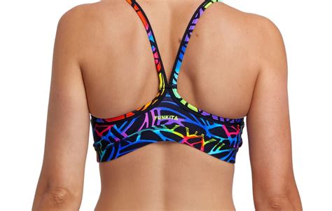 Bikini Top Funkita Sport Top Rainbow Web Swimbiosis Shop For