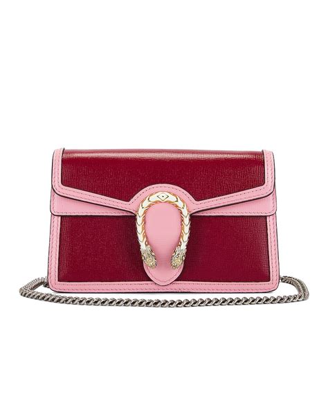 Fwrd Renew Gucci Dionysus Shoulder Bag In Red Fwrd