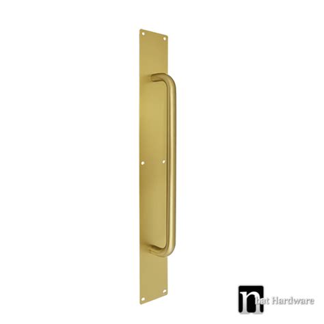 Brass 600mm Rectangular Door Pull Plate | nBat Hardware