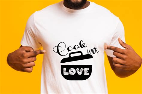 Cook With Love Svg T Shirt Design Graphic By Ujjal Mia · Creative Fabrica