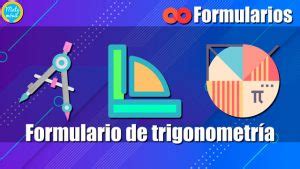 Formulario De Trigonometr A Para Descargar En Pdf Matem Vil