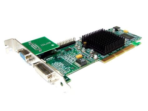 Matrox Millennium G550 Dual Head 32mb Ddr Dvi Vga Agp Graphics Card G55