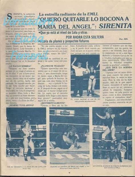 Sergio Gerardo On Twitter REPORTAJE ALA LUCHADORA LA SIRENITA EN EL