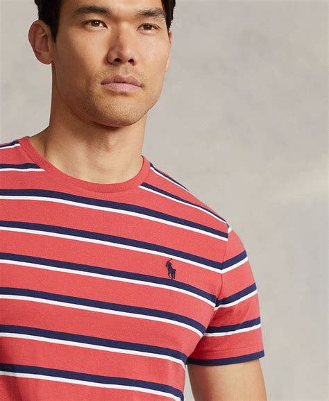 Polo Ralph Lauren Mens Cotton Classic Fit Striped Jersey T Shirt Macys