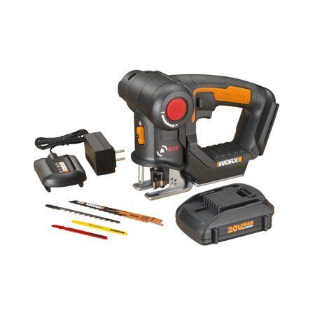 Worx Axis V Amps Cordless Brushless Reciprocating Jig Saw Kit