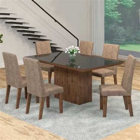 Mesa De Living Comedor Rectangular Estilo Moderno Viero M Veis De