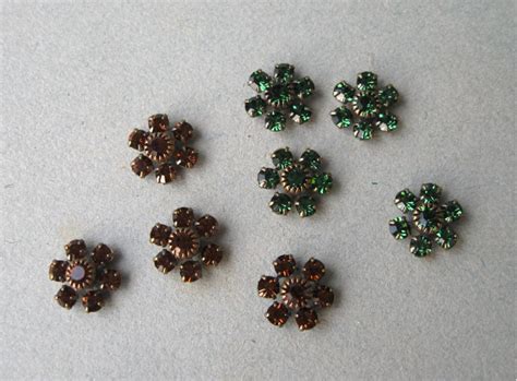 Swarovski Crystal Small Flower Embellishments You Choose