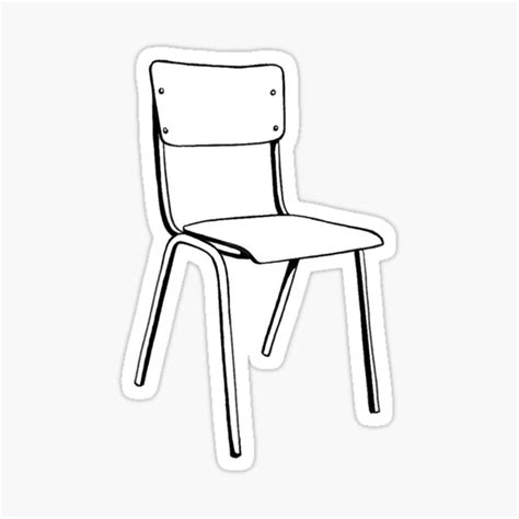 School Chair Sticker Sticker For Sale By Alonushka Redbubble