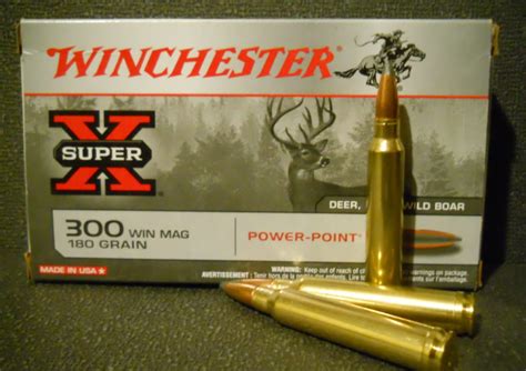 Ammunition Review Winchester Super X 300 Win Mag 180 Grain Power