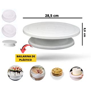 Bailarina Giratoria Para Bolos Pratos Giratorio De Bolos Shopee Brasil